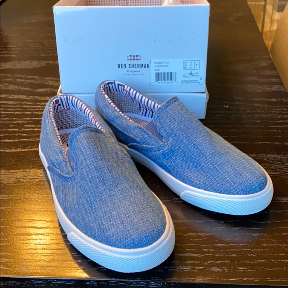 Brand new! Boys Ben Sherman slip on- Chambray